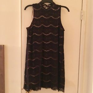 Lace knee length dress